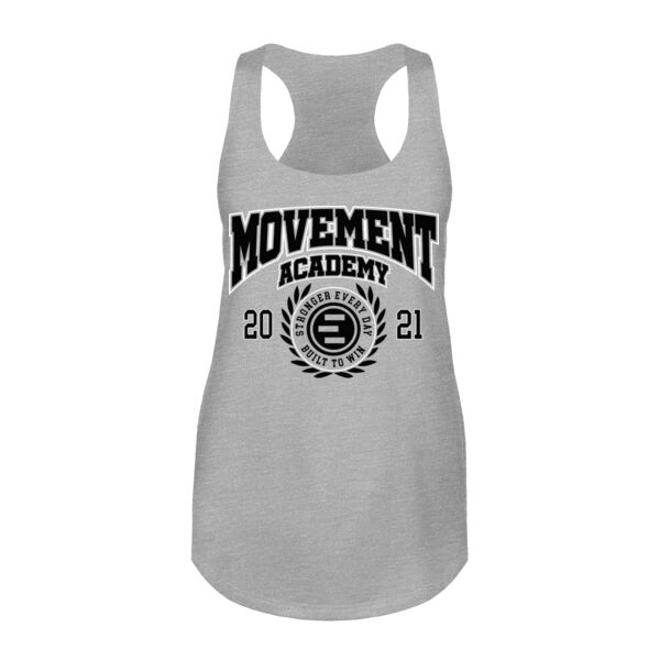COLLEGE TOWN - WOMEN'S FITTED TANK TOP - LIGHT GRAY HEATHER - $42TZBD$ Thumbnail