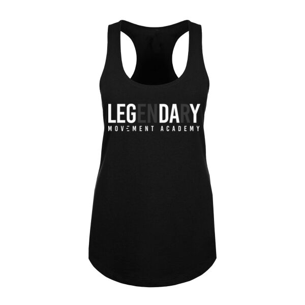 LEGENDARY LEG DAY - WOMEN'S FITTED TANK TOP - BLACK - $B81NFZ$ Thumbnail